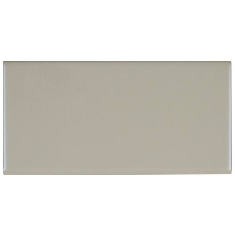 Sophisticated 4x8-inch Glazed Ceramic Bullnose in Matte Architectural Gray - 4x8