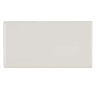 Classic Ceramic 3x6-inch Bevel Wall Tile in White - 3x6