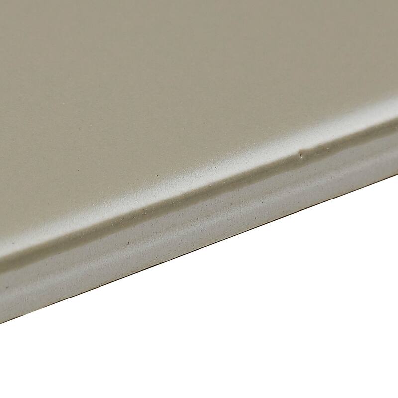 Classic Ceramic 3x6-inch Bullnose 3-inch side in Matte Urban Putty - 3x6
