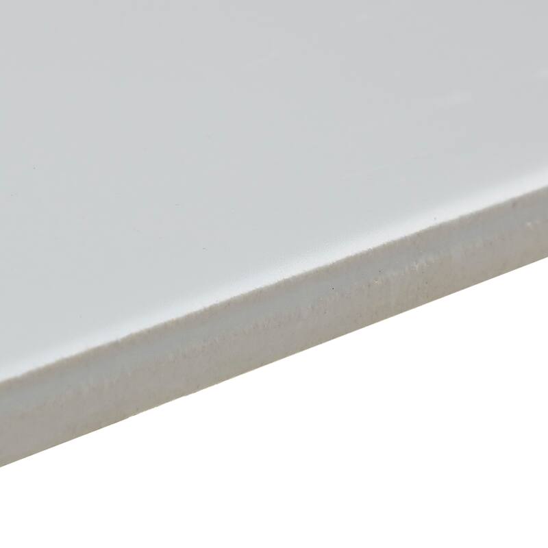 Classic Ceramic 3x6-inch Bullnose 6-inch side in Matte Arctic White - 3x6