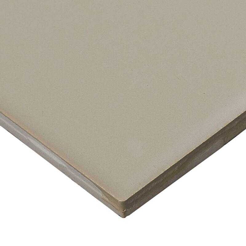 Sophisticated 4x8-inch Glazed Ceramic Field Tile in Matte Urban Putty - 4x8