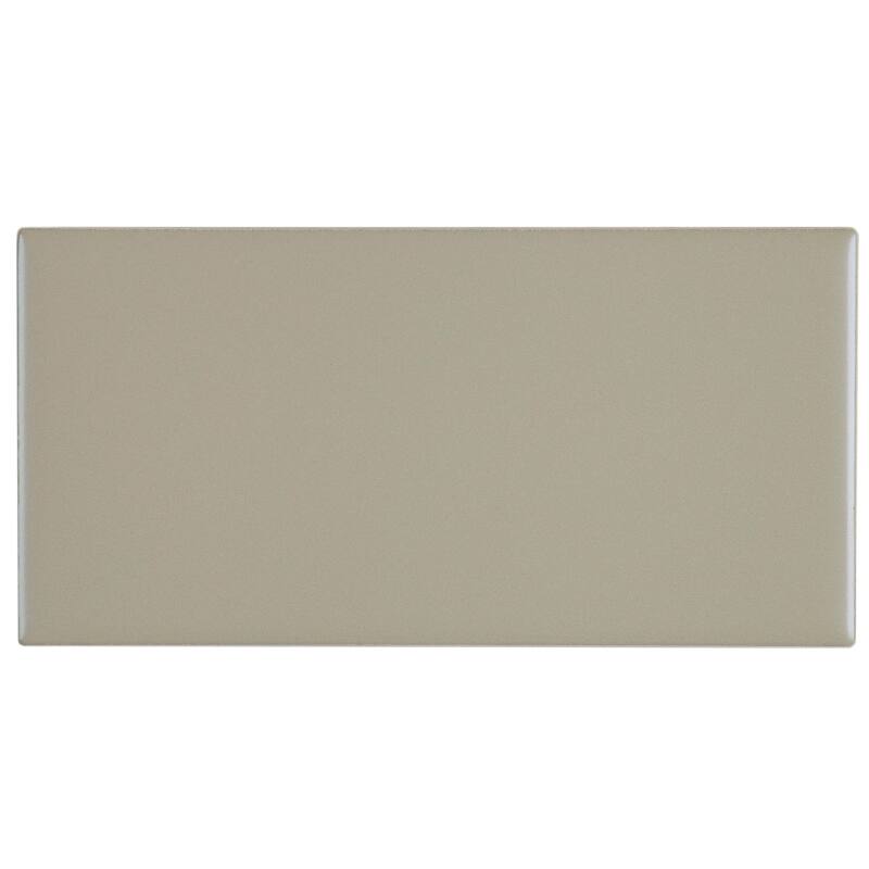 Classic Ceramic 3x6-inch Wall Tile in Matte Architectural Gray - 3x6