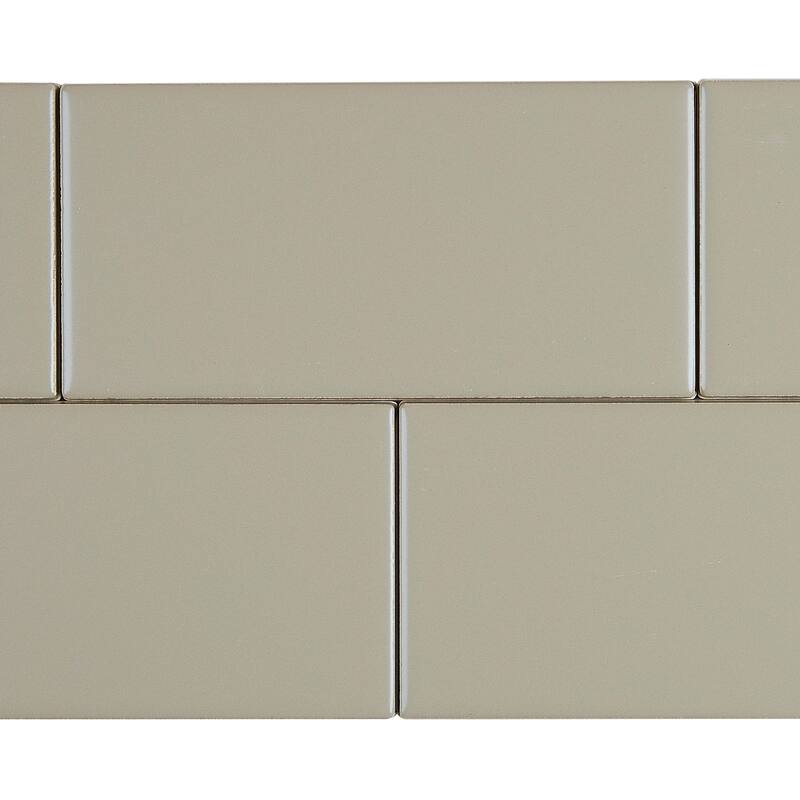 Classic Ceramic 3x6-inch Wall Tile in Matte Architectural Gray - 3x6