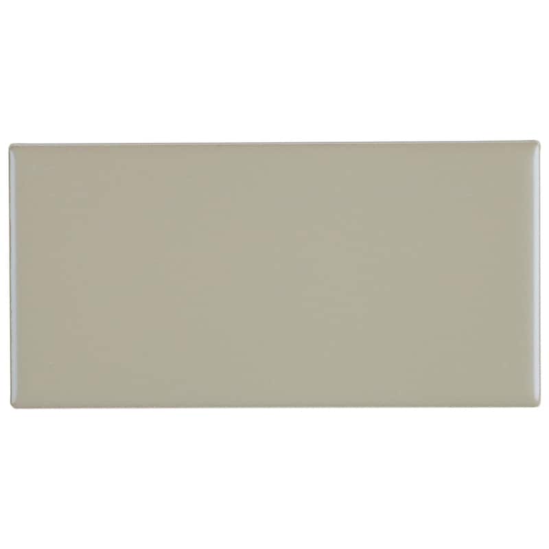 Classic Ceramic 3x6-inch Wall Tile in Matte Architectural Gray - 3x6