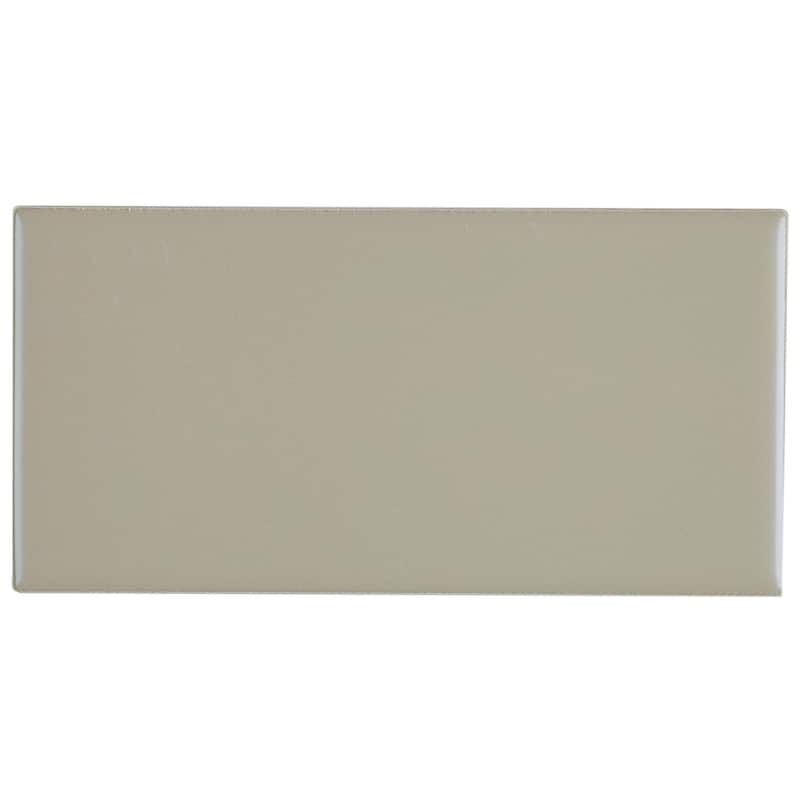 Classic Ceramic 3x6-inch Wall Tile in Matte Architectural Gray - 3x6