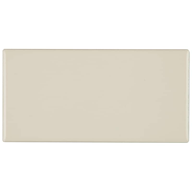 Classic Ceramic 3x6-inch Wall Tile in Almond - 3x6