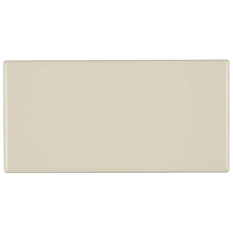 Classic Ceramic 3x6-inch Wall Tile in Almond - 3x6
