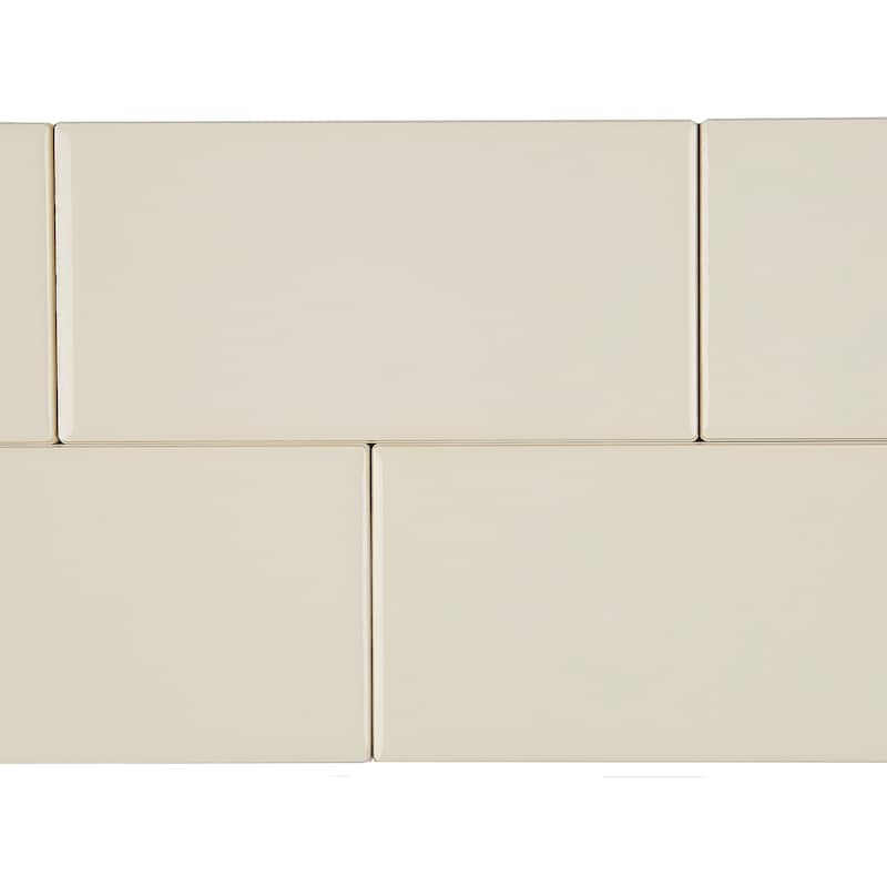 Classic Ceramic 3x6-inch Wall Tile in Almond - 3x6