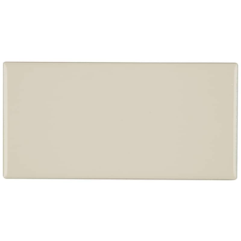 Classic Ceramic 3x6-inch Wall Tile in Almond - 3x6