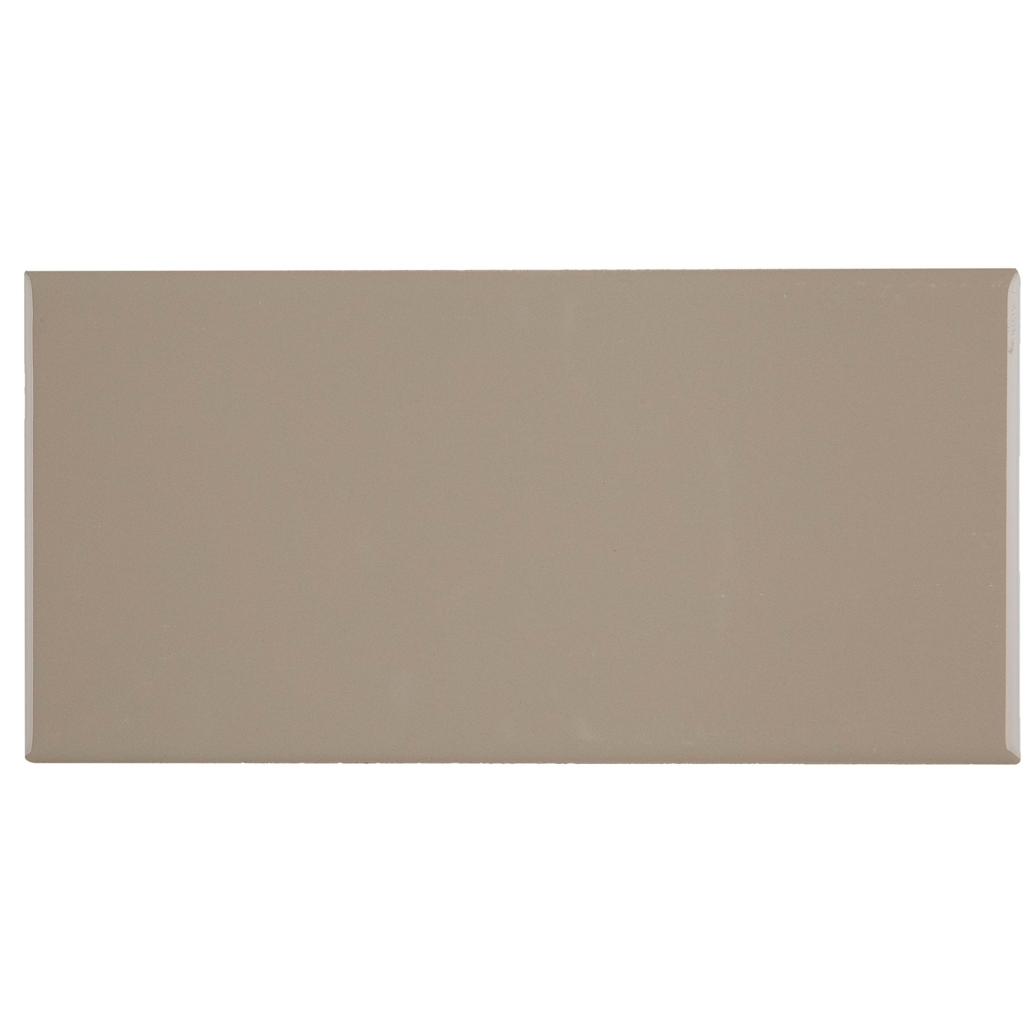 Sophisticated 4x8-inch Glazed Ceramic Field Tile in Urban Putty - 4x8