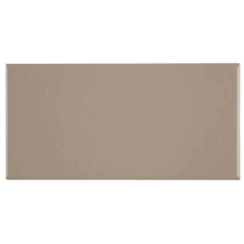 Sophisticated 4x8-inch Glazed Ceramic Field Tile in Urban Putty - 4x8