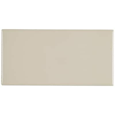 Classic Ceramic 3x6-inch Wall Tile in Urban Putty - 3x6