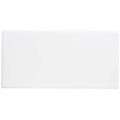 Sophisticated 4x8-inch Glazed Ceramic Field Tile in Matte Arctic White - 4x8
