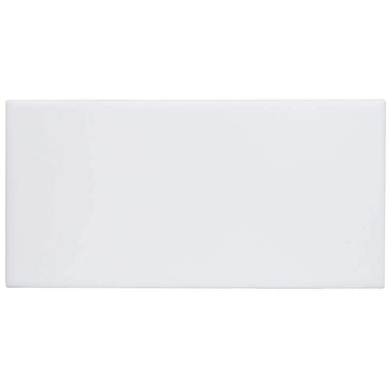 Sophisticated 4x8-inch Glazed Ceramic Field Tile in Matte Arctic White - 4x8
