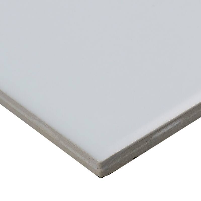 Sophisticated 4x8-inch Glazed Ceramic Field Tile in Matte Arctic White - 4x8