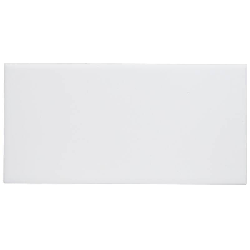 Sophisticated 4x8-inch Glazed Ceramic Field Tile in Matte Arctic White - 4x8