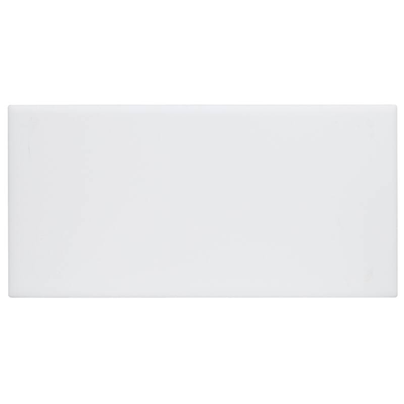 Sophisticated 4x8-inch Glazed Ceramic Field Tile in Matte Arctic White - 4x8