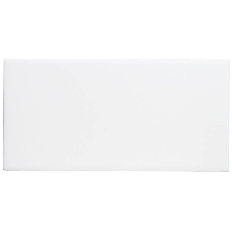 Sophisticated 4x8-inch Glazed Ceramic Field Tile in Matte Arctic White - 4x8