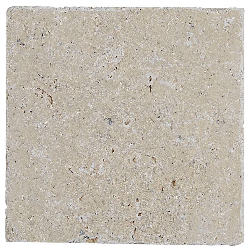 Select Travertine Stone 6x6-inch Tumbled in Ivory Classico - 6x6