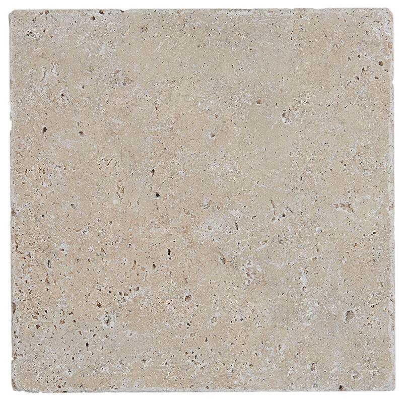 Select Travertine Stone 6x6-inch Tumbled in Ivory Classico - 6x6