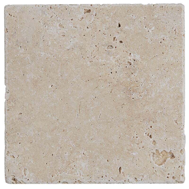 Select Travertine Stone 6x6-inch Tumbled in Ivory Classico - 6x6