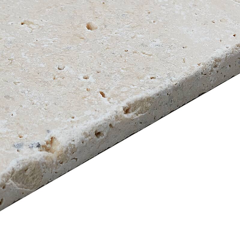 Select Travertine Stone 6x6-inch Tumbled in Ivory Classico - 6x6