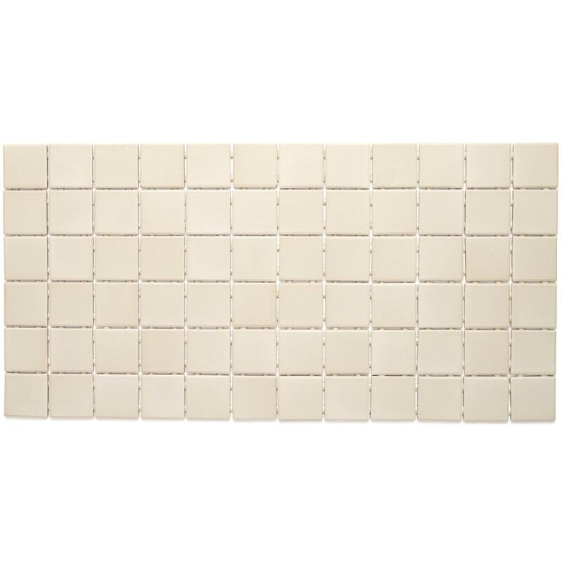 Porcelain 2x2-inch Mosaic Tile in Urban Putty - 12x24