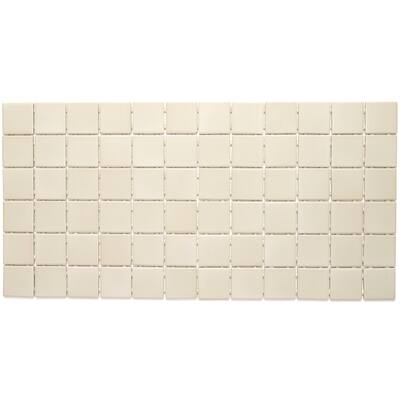 Porcelain 2x2-inch Mosaic Tile in Urban Putty - 12x24