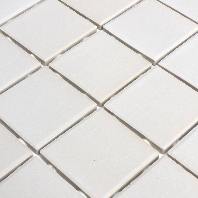 Porcelain 2x2-inch Mosaic Tile in Urban Putty - 12x24
