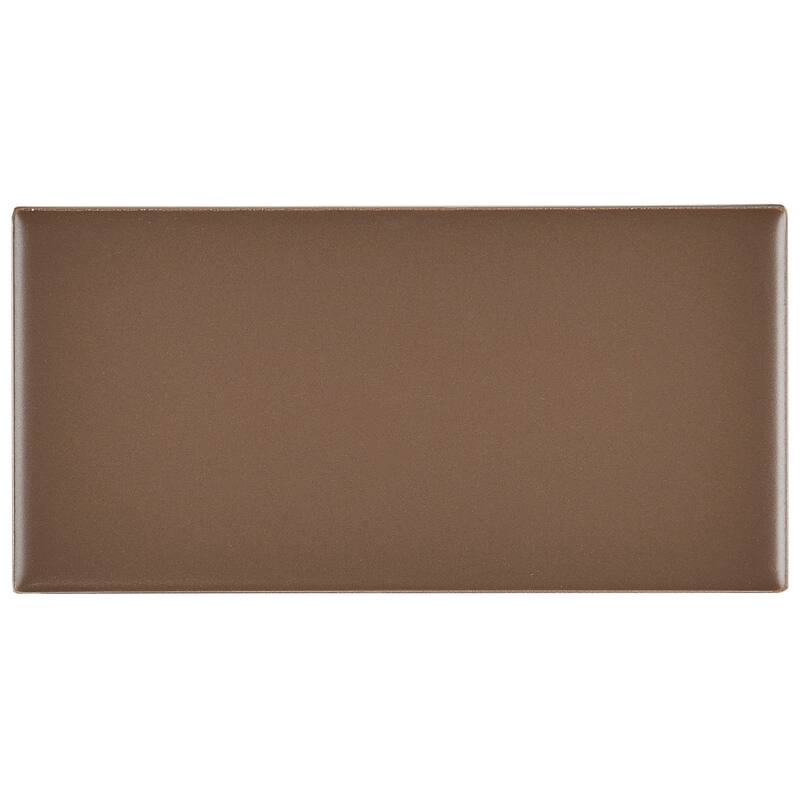 Classic Ceramic 3x6-inch Wall Tile in Matte Artisan Brown - 3x6