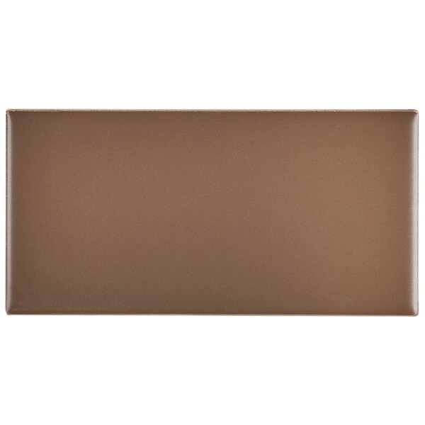 Classic Ceramic 3x6-inch Wall Tile in Matte Artisan Brown - 3x6