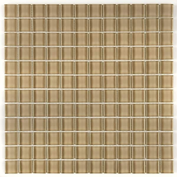 Shop Glass Mosaic 1x1 Inch Accent Tile In Classic Solid