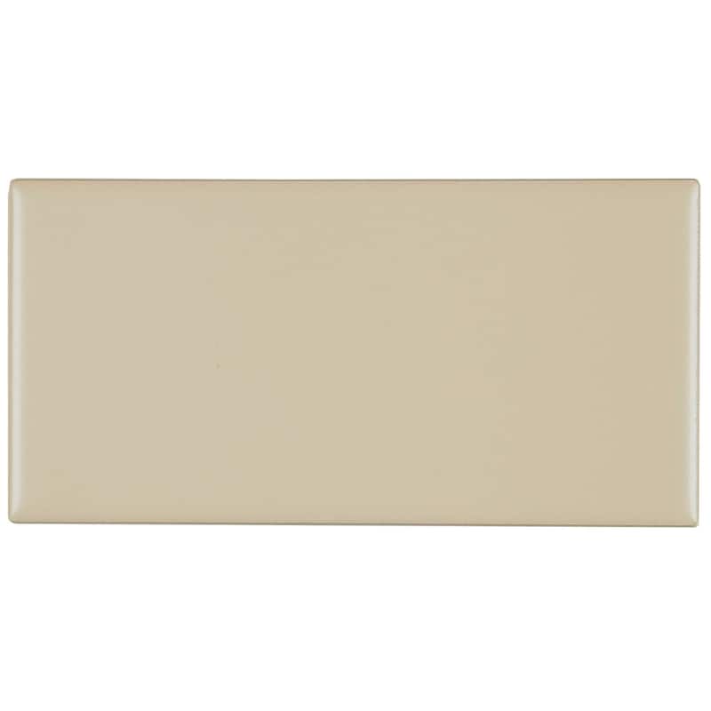 Classic Ceramic 3x6-inch Wall Tile in Matte Urban Putty - 3x6