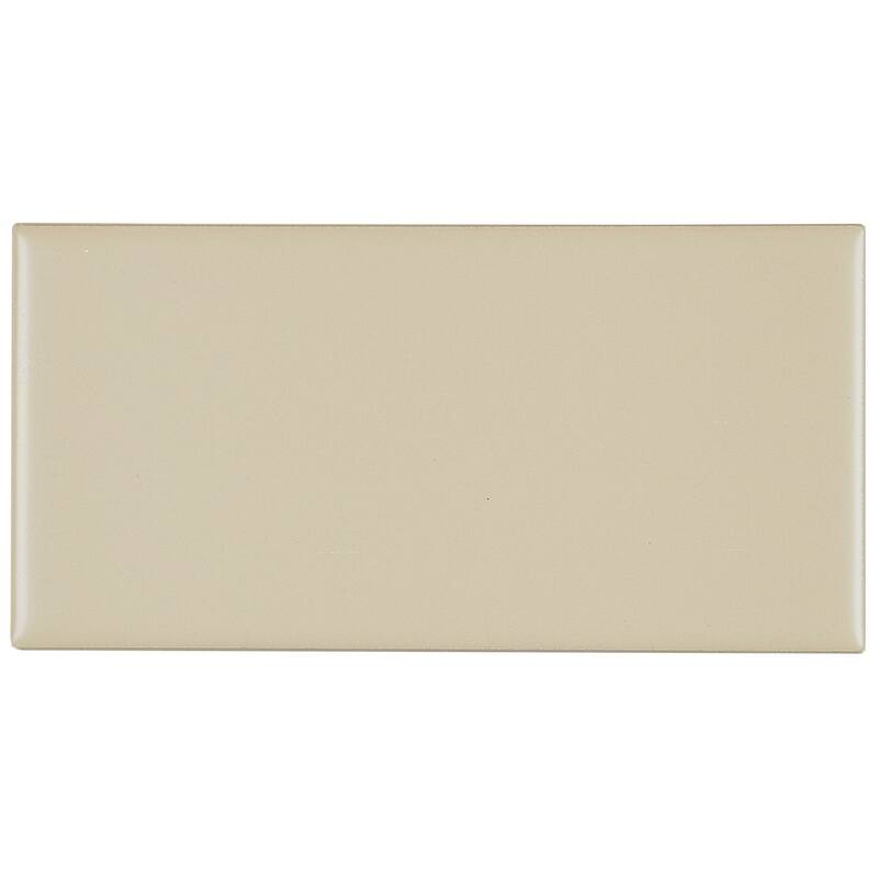 Classic Ceramic 3x6-inch Wall Tile in Matte Urban Putty - 3x6