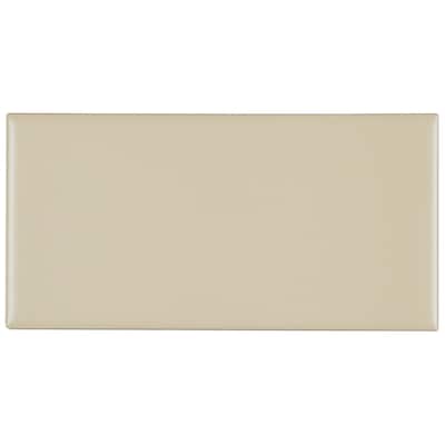 Classic Ceramic 3x6-inch Wall Tile in Matte Urban Putty - 3x6