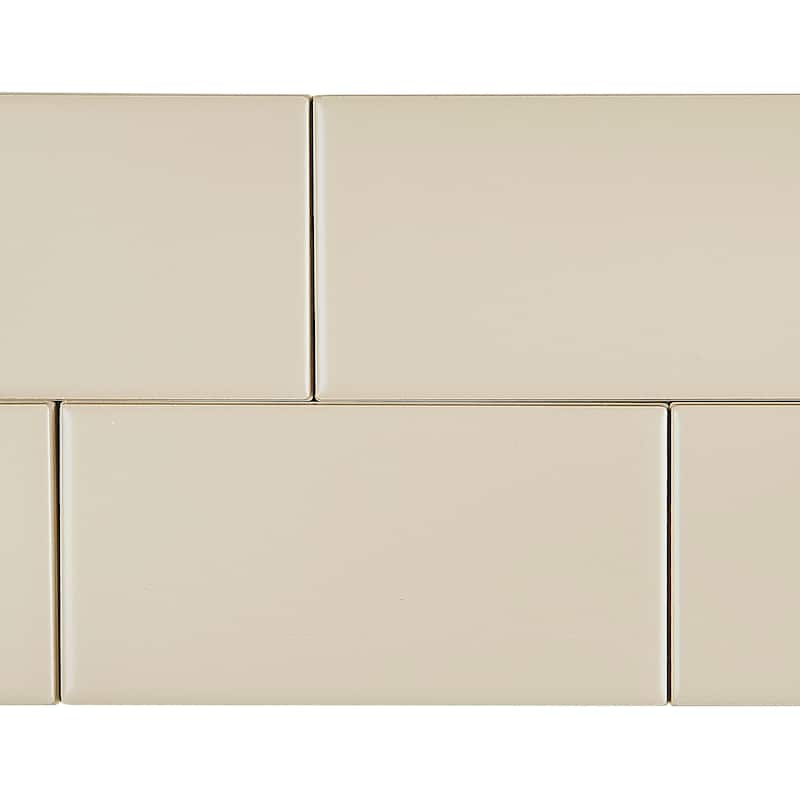 Classic Ceramic 3x6-inch Wall Tile in Matte Urban Putty - 3x6
