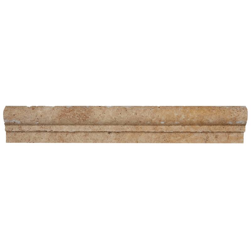 Select Travertine Stone 2x12-inch Chair Rail in Light Noce - 2x12