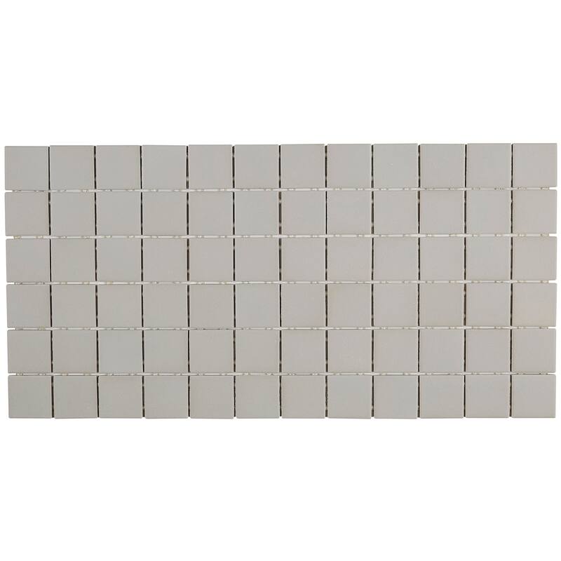 Porcelain 2x2-inch Mosaic Tile in Desert Gray - 12x24