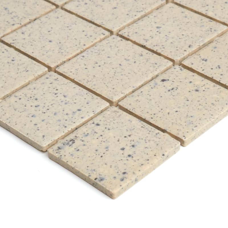 Porcelain 2x2-inch Mosaic Tile in Buffstone Range - 12x24