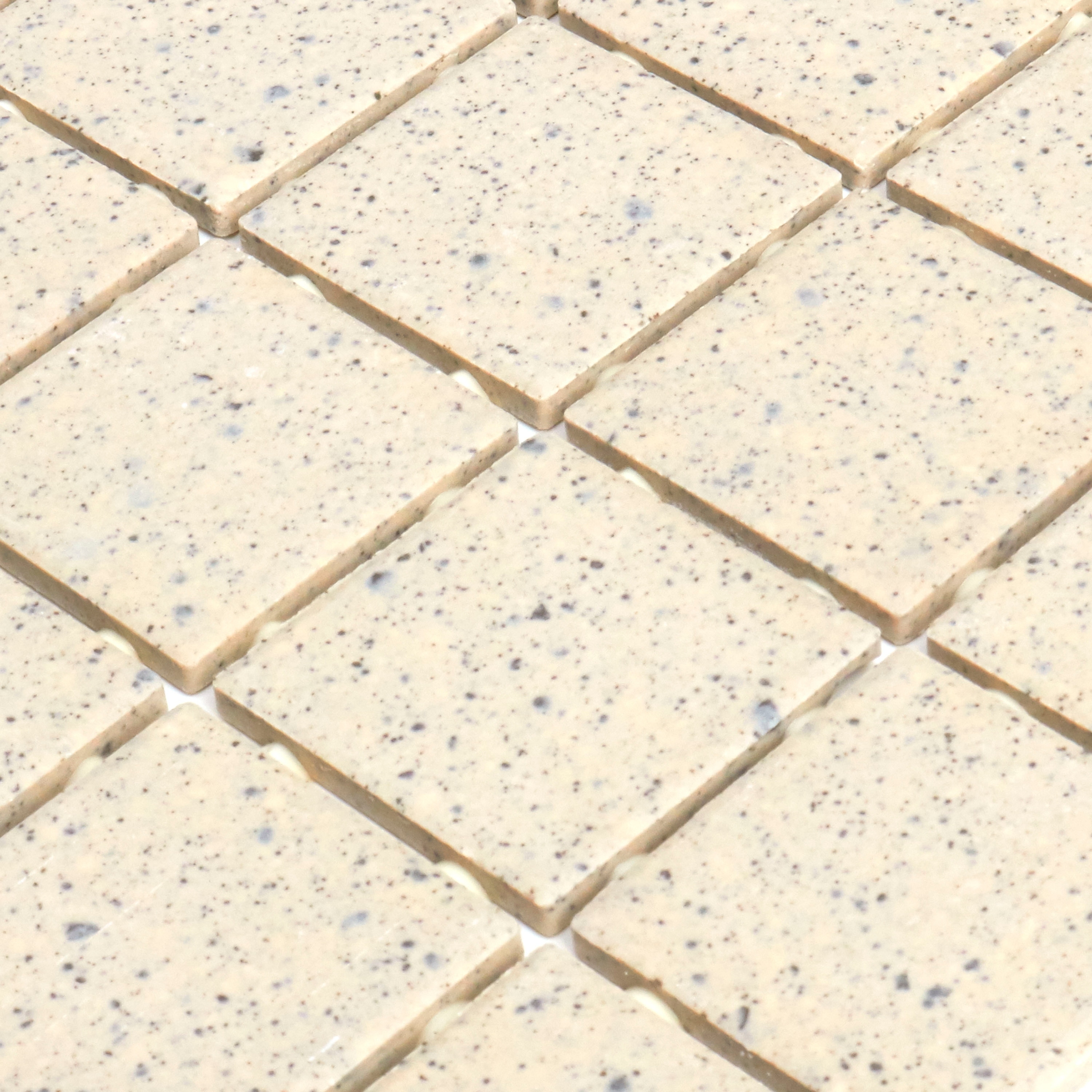 Shop Porcelain 2x2 Inch Mosaic Tile In Buffstone Range 12x24
