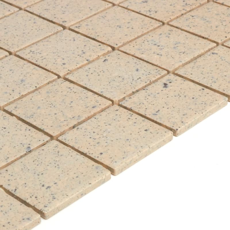 Porcelain 2x2-inch Mosaic Tile in Buffstone Range - 12x24