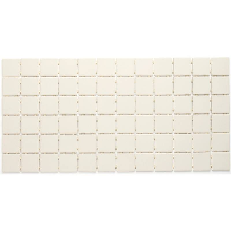 Porcelain 2x2-inch Mosaic Tile in Almond - 12x24