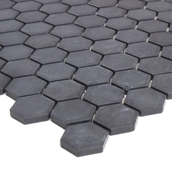 porcelain 1 inch hexagon mosaic tile in