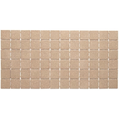 Porcelain 2x2-inch Mosaic Tile in Elemental Tan Speckle - 12x24