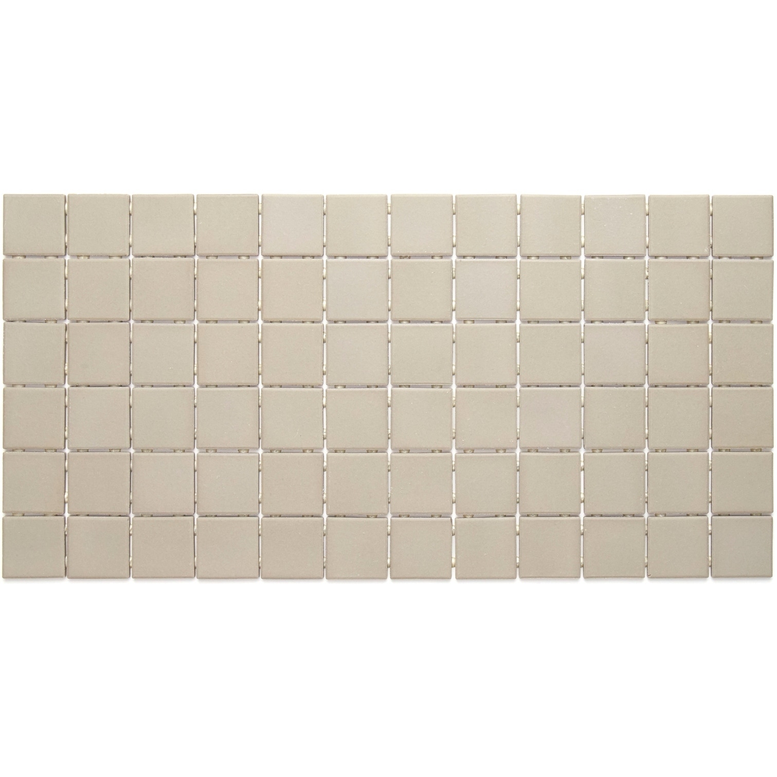 Porcelain 2x2-inch Mosaic Tile in Architectural Gray - 12x24