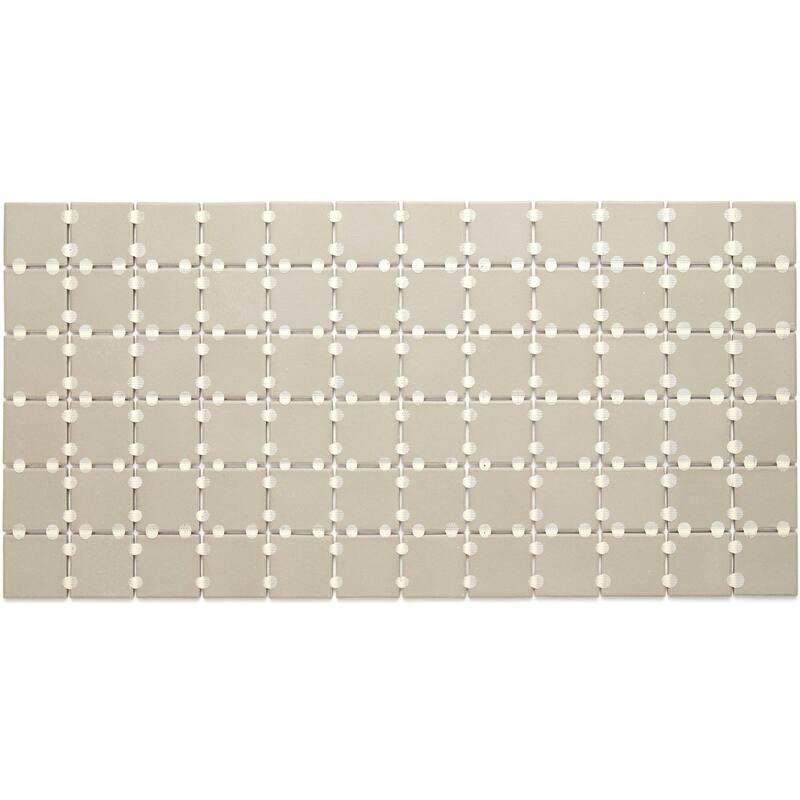 Porcelain 2x2-inch Mosaic Tile in Architectural Gray - 12x24