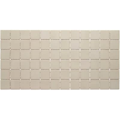 Porcelain 2x2-inch Mosaic Tile in Architectural Gray - 12x24