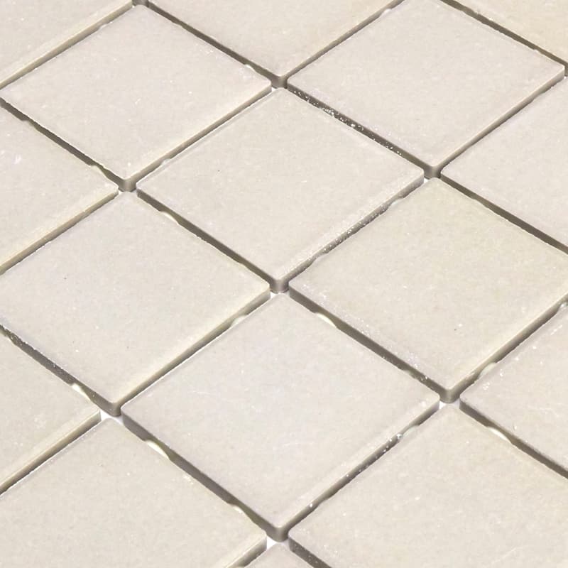 Porcelain 2x2-inch Mosaic Tile in Architectural Gray - 12x24