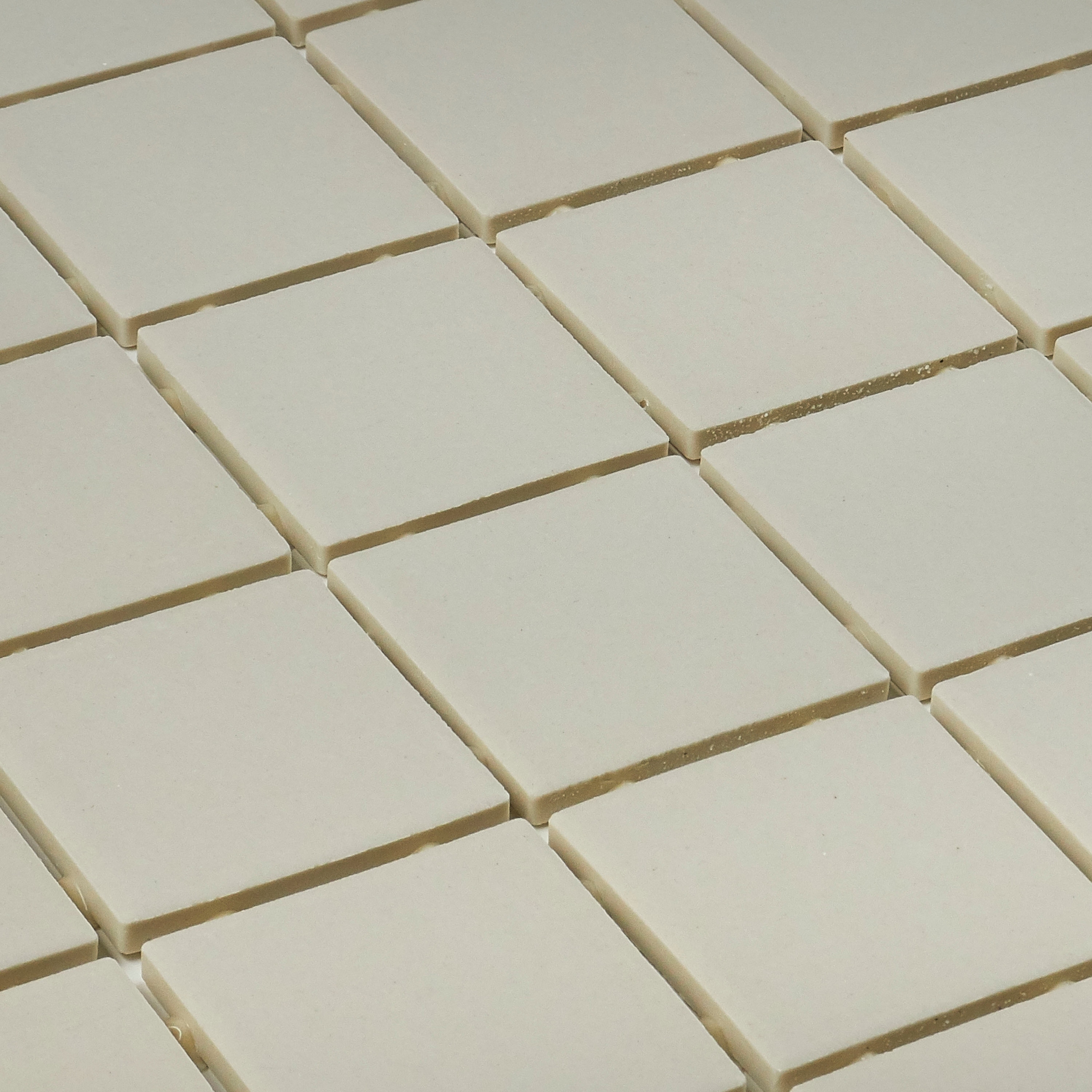 Shop Porcelain 2x2 Inch Mosaic Tile In Biscuit 12x24 Overstock