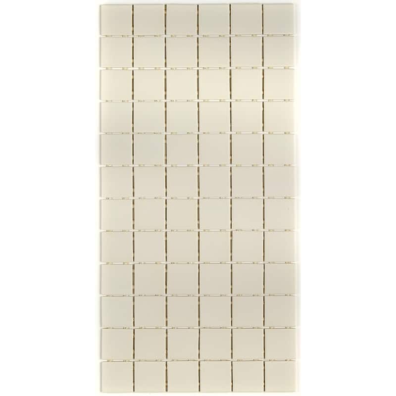 Porcelain 2x2-inch Mosaic Tile in Biscuit - 12x24